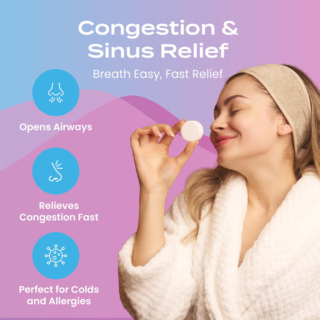 Body Restore Shower Steamers Aromatherapy 6 Pack – Mothers Day Gifts for Mom, Birthday Gifts for Women, Relaxation Stress Relief Self Care – Citrus Essential Oil Tablets