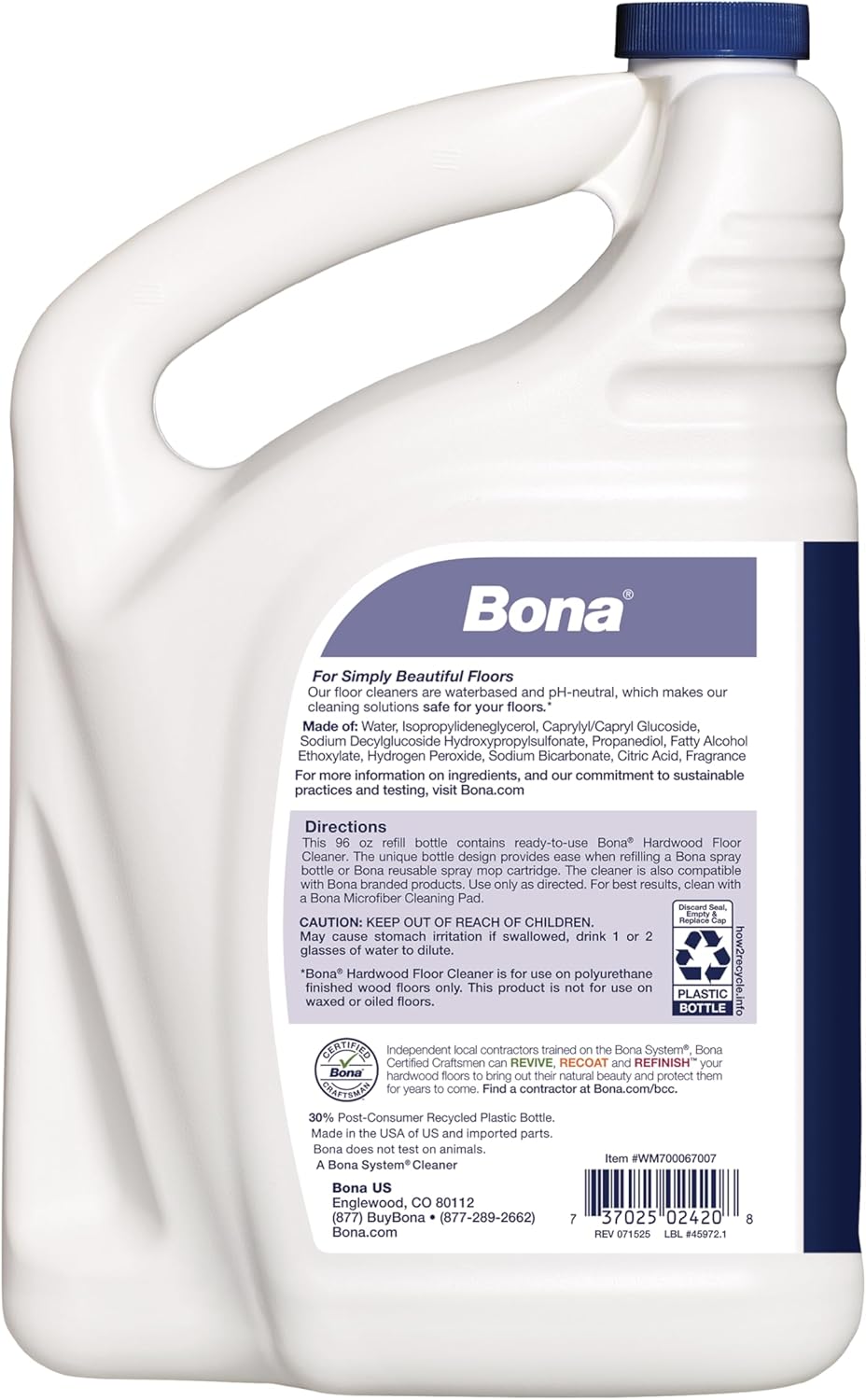 Bona® Hardwood Floor Cleaner Spray - 32 fl oz - Cedar Wood - Includes Filled Bottle + Concentrate Refill for Hardwood Floor Cleaning
