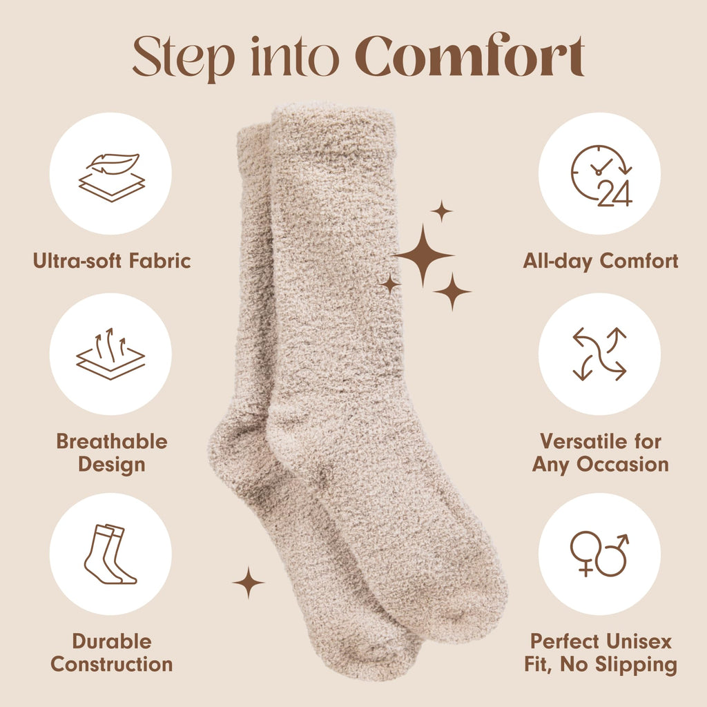 Unboxme Gifts Warm & Cozy Ultra-Luxe Cloud Sock, Gift for Women & Men - Super Soft Luxurious Fabric Sleep Socks