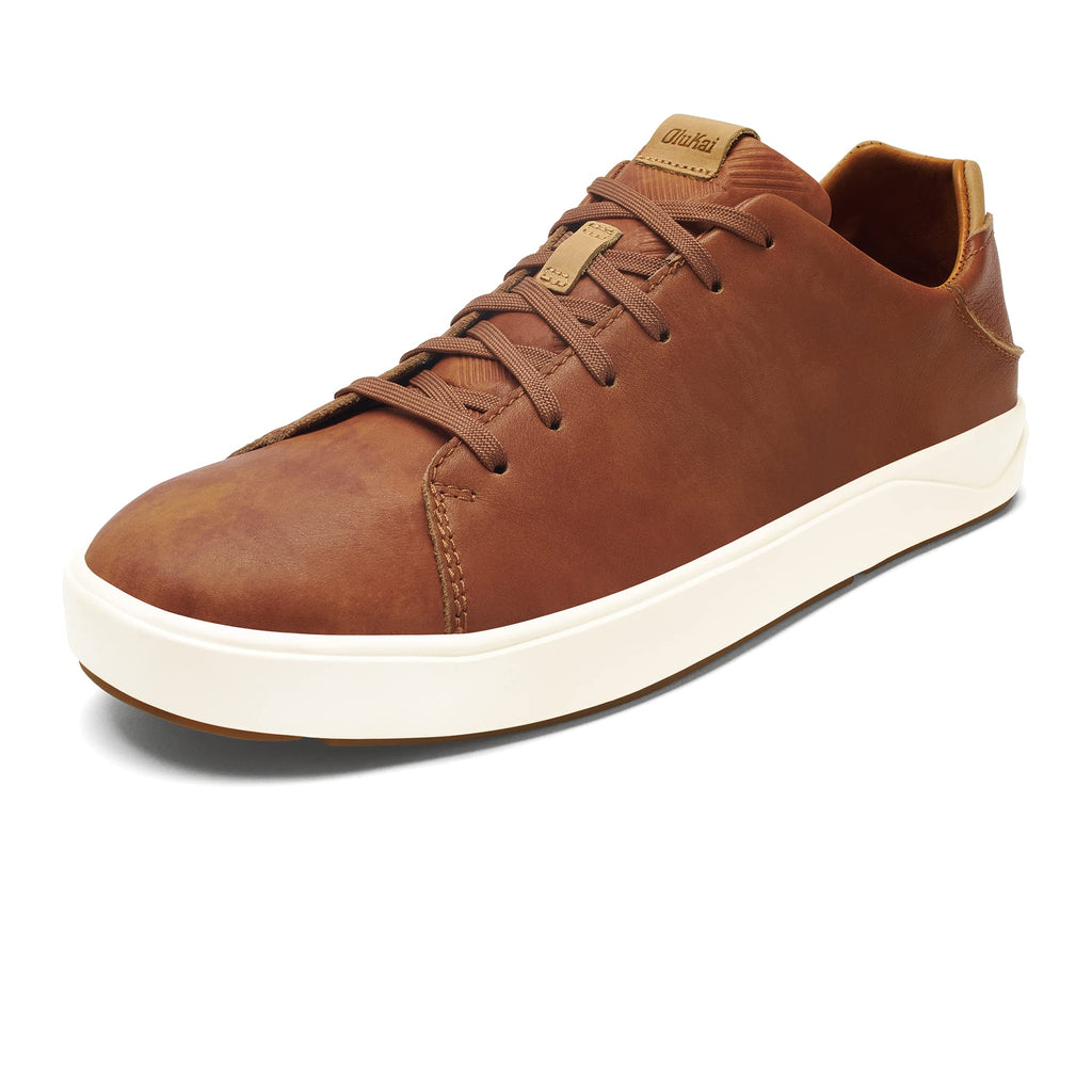 OLUKAI Lae'ahi Li 'Ili Men's Waterproof Leather Sneaker, Versatile & Casual Everyday Shoe, All-Day Comfort & Support, Enhanced Grip & Traction