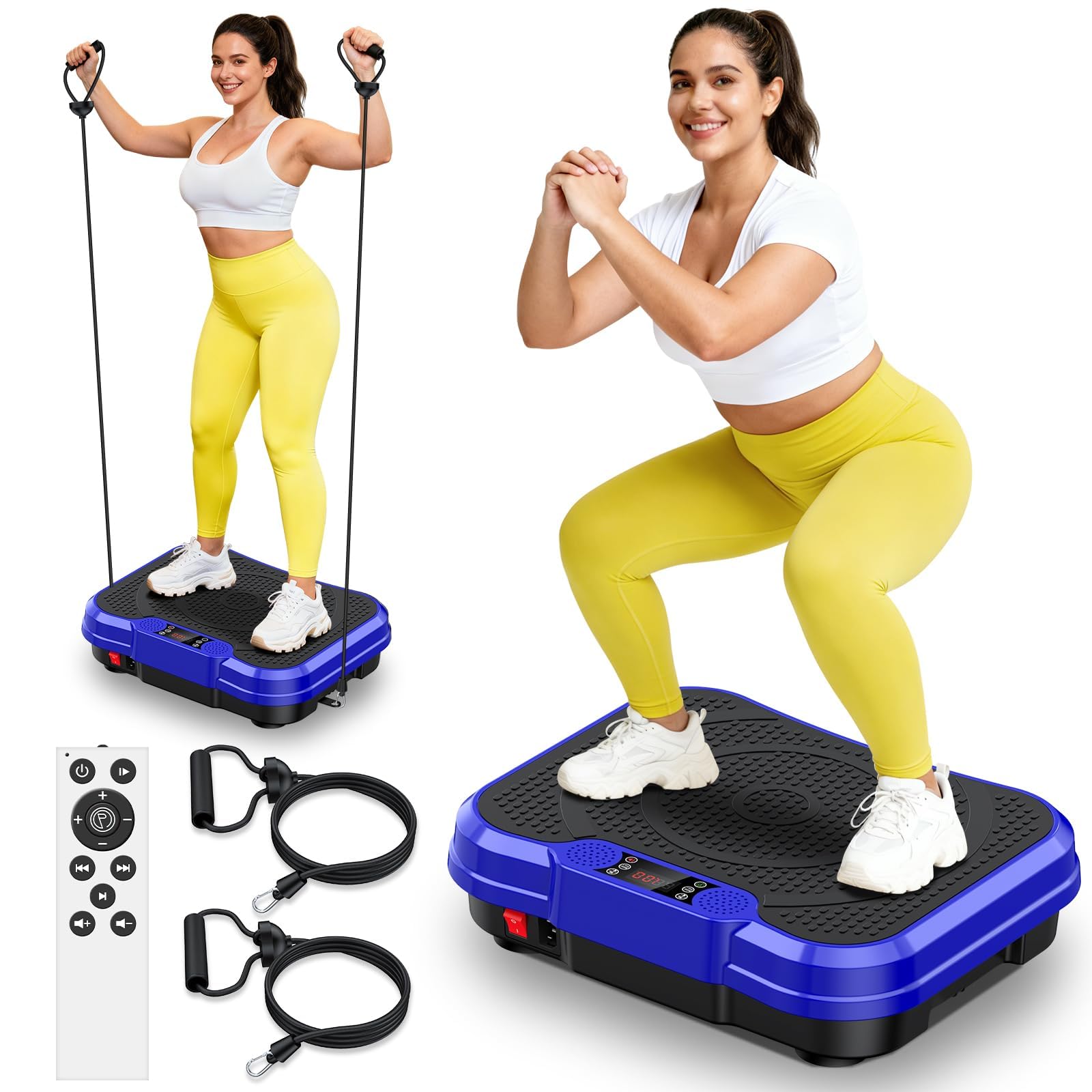 NXSCI Vibration Plate Exercise Machine,Vibrating Platform for Lymphatic Drainage with 250 Speeds,500 lbs Weight Capacity,Vibrated Plates for Weight Loss,Full Body Workout Equipment for Fitness at Home