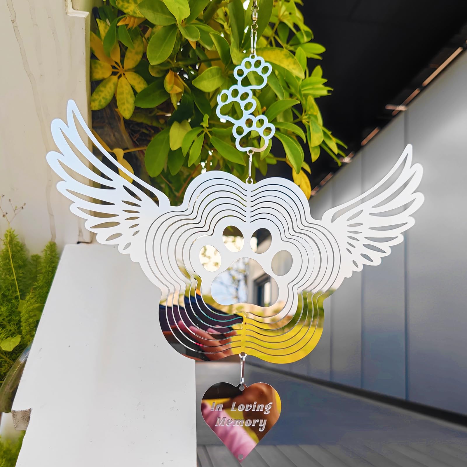 DJUAN 4th of July Decorations,12in American Flag Patriotic Wind Spinner Fourth of July Decor Outdoor,Garden Wind Spinners Patriotic Decor Independence Day Decorations for Yard,Garden,Patio