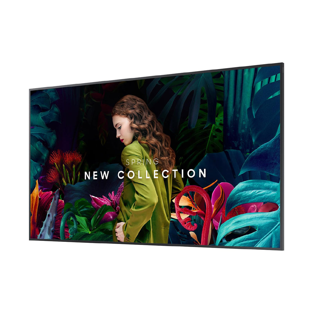 Samsung 55” Commercial UHD Signage, 28.5mm Depth, Dynamic Crystal Color, Quantum Processor Lite 4K, Ultra Slim Depth, Home UI, Centered VESA Holes, 3-Year Warranty, LH55QBCEBGCXGO