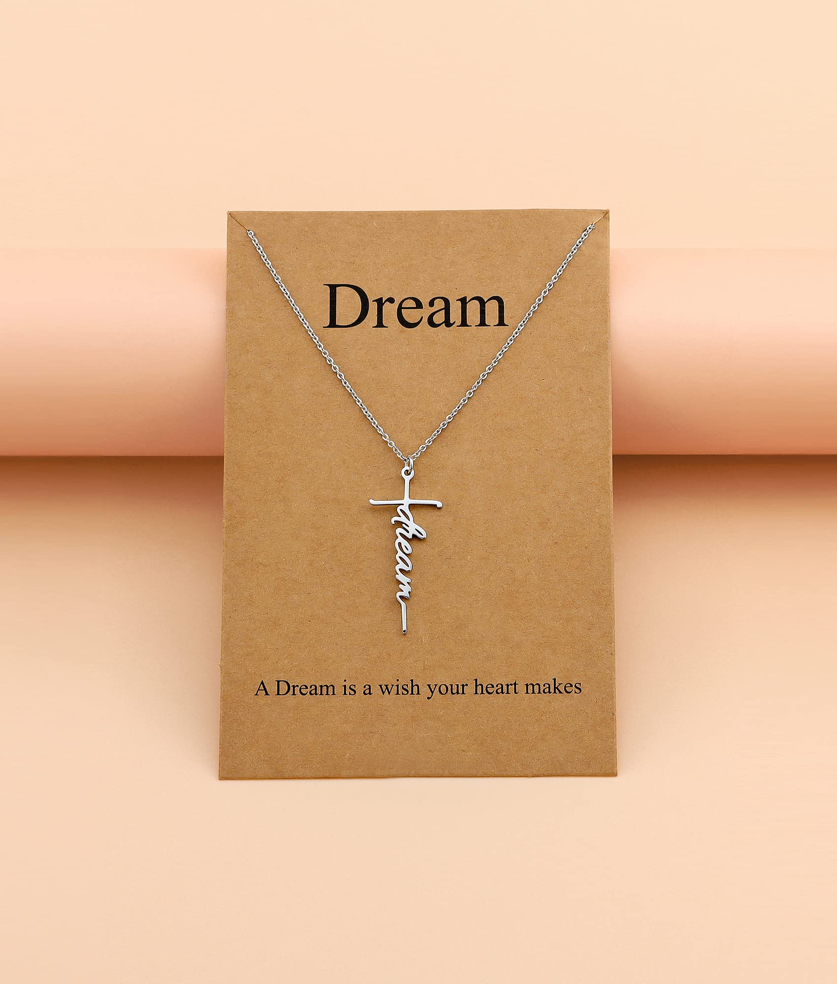 Lcherry Faith Cross Pendant Necklace for Women Religious Christian Jewelry Mother's Day Gifts for Women