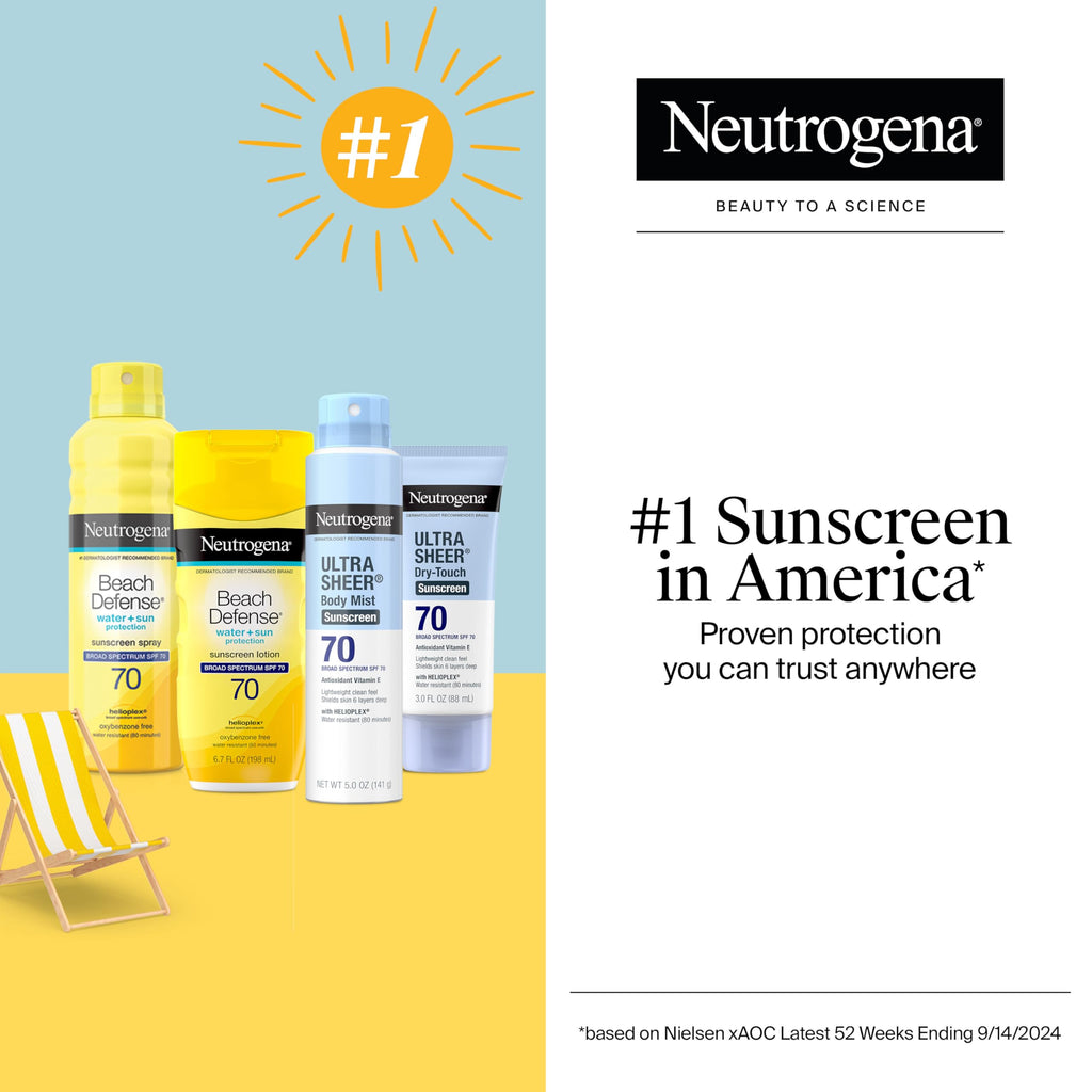 Neutrogena Ultra Sheer Stick Sunscreen for Face SPF 60, Invisible Finish, Broad Spectrum UVA/UVB Sun Protection - Vitamin C & E, Non Greasy, Fragrance Free, Water Resistant 80 Min, Travel Size, .47 oz