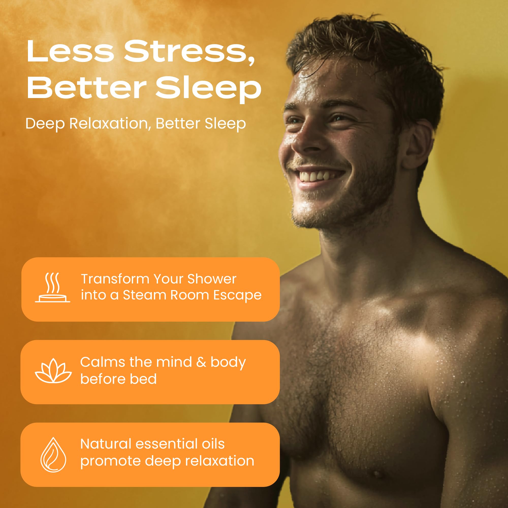 Body Restore Shower Steamers Aromatherapy 6 Pack – Mothers Day Gifts for Mom, Birthday Gifts for Women, Relaxation Stress Relief Self Care – Citrus Essential Oil Tablets