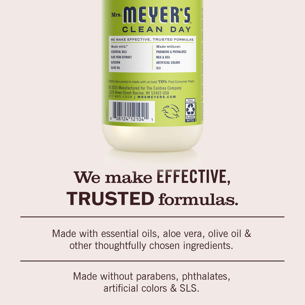MRS. MEYER'S CLEAN DAY Hand Soap, Made with Essential Oils, Apple, 12.5 fl. oz - Pack of 3