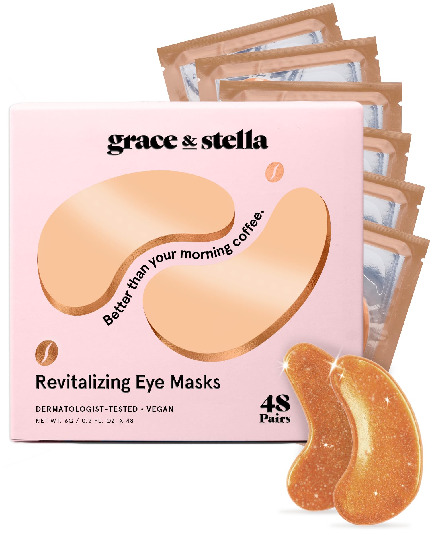 grace & stella Under Eye Mask Variety Pack - 18 Pairs of Under Eye Patches for Dark Circles - With 6 Colors (3 Pairs/Color) - Mothers Day Gifts for Mom - Gel Masks Puffy Eyes for Women, Vegan