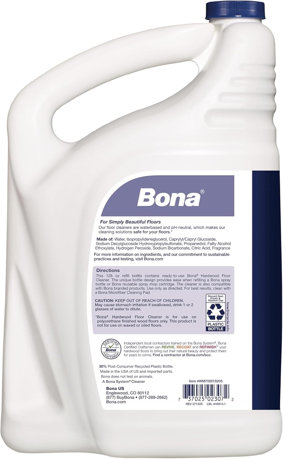 Bona® Hardwood Floor Cleaner Spray - 32 fl oz - Cedar Wood - Includes Filled Bottle + Concentrate Refill for Hardwood Floor Cleaning