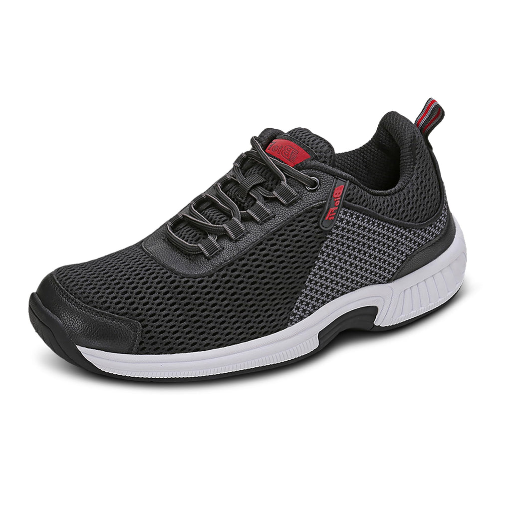 Orthofeet Men's Orthopedic Edgewater Stretch Knit Walking Sneaker