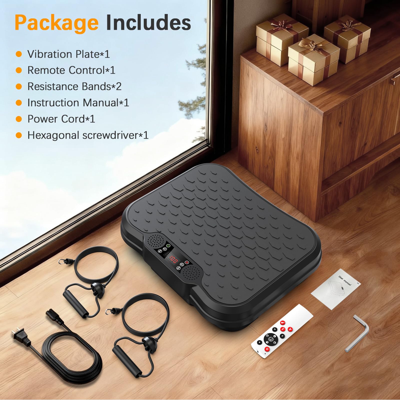 NXSCI Vibration Plate Exercise Machine,Vibrating Platform for Lymphatic Drainage with 250 Speeds,500 lbs Weight Capacity,Vibrated Plates for Weight Loss,Full Body Workout Equipment for Fitness at Home