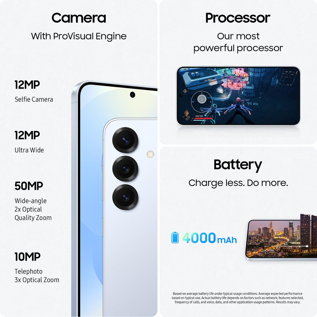 Samsung Galaxy S25 Ultra, 256GB Smartphone, Unlocked Android, AI Night Mode Camera, Snapdragon 8 Elite Fast Processor, 5000mAh Battery, Built-in S Pen, 2025, US 1 Yr Warranty, Titanium Whitesilver
