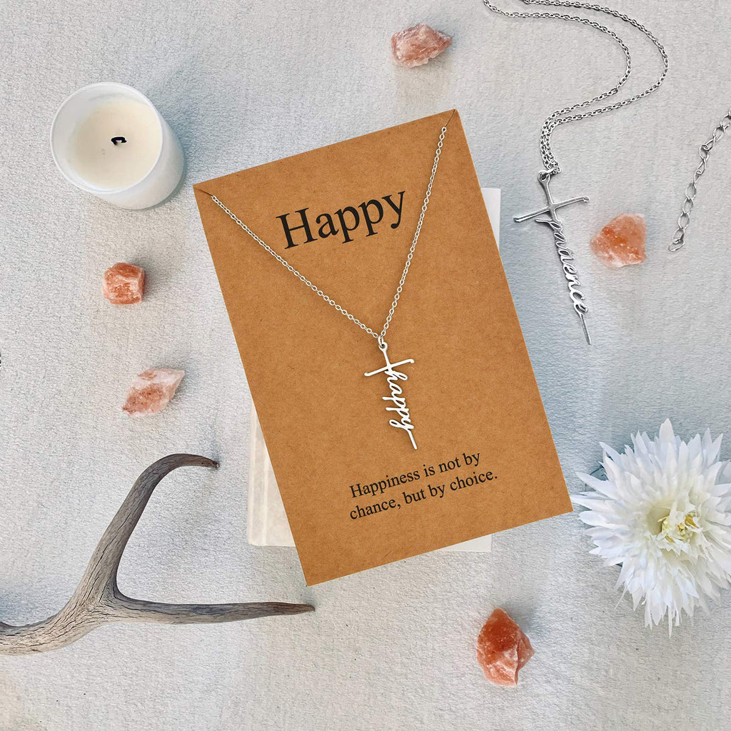 Lcherry Faith Cross Pendant Necklace for Women Religious Christian Jewelry Mother's Day Gifts for Women