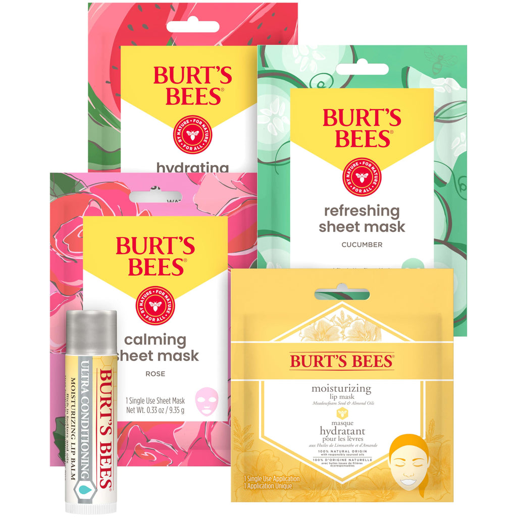 Burt's Bees Mothers Day Gifts Ideas - Classics Set, 6 Products in Giftable Tin – Cuticle Cream, Hand Salve, Lip Balm, Res-Q Ointment, Hand Repair and Foot Cream