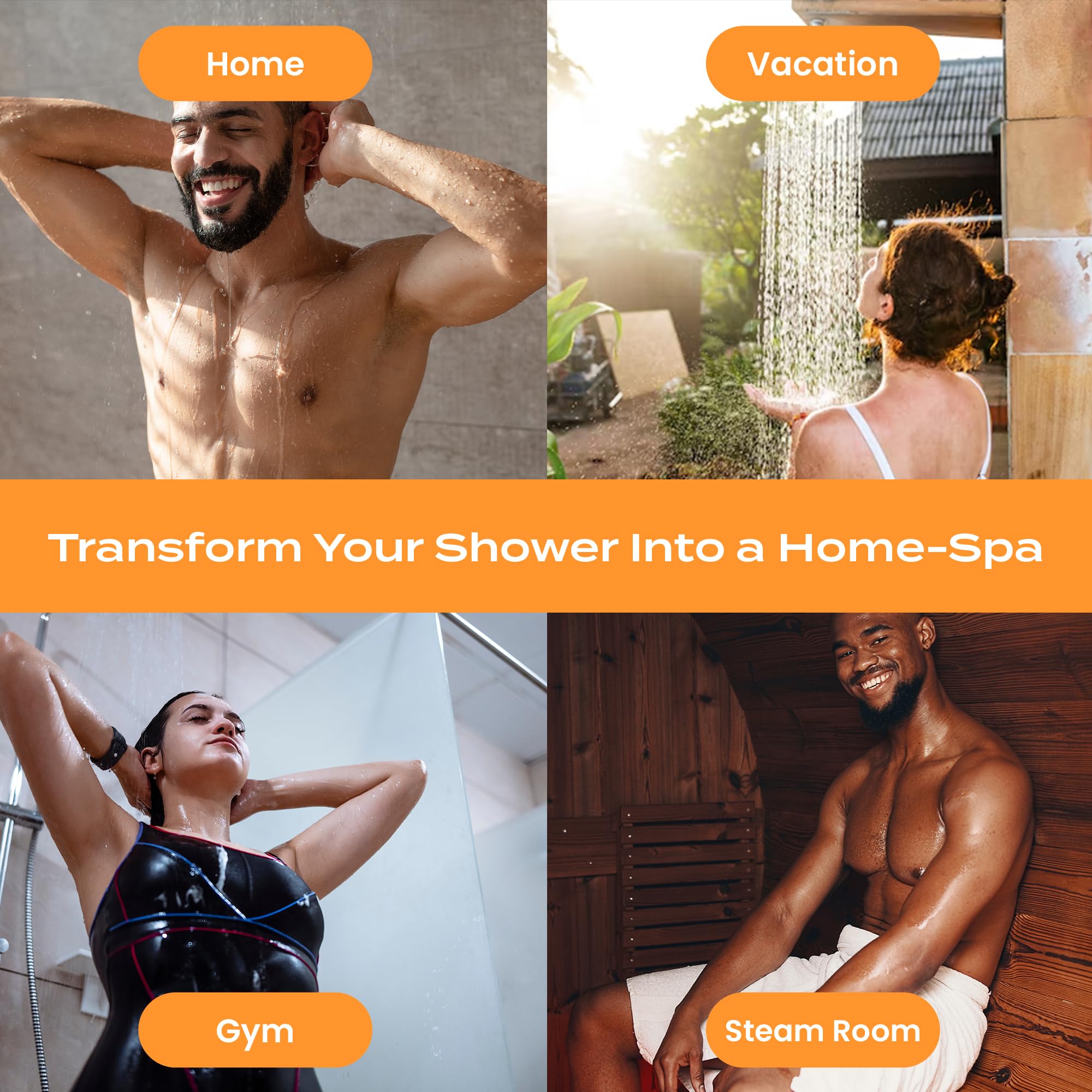 Body Restore Shower Steamers Aromatherapy 6 Pack – Mothers Day Gifts for Mom, Birthday Gifts for Women, Relaxation Stress Relief Self Care – Citrus Essential Oil Tablets