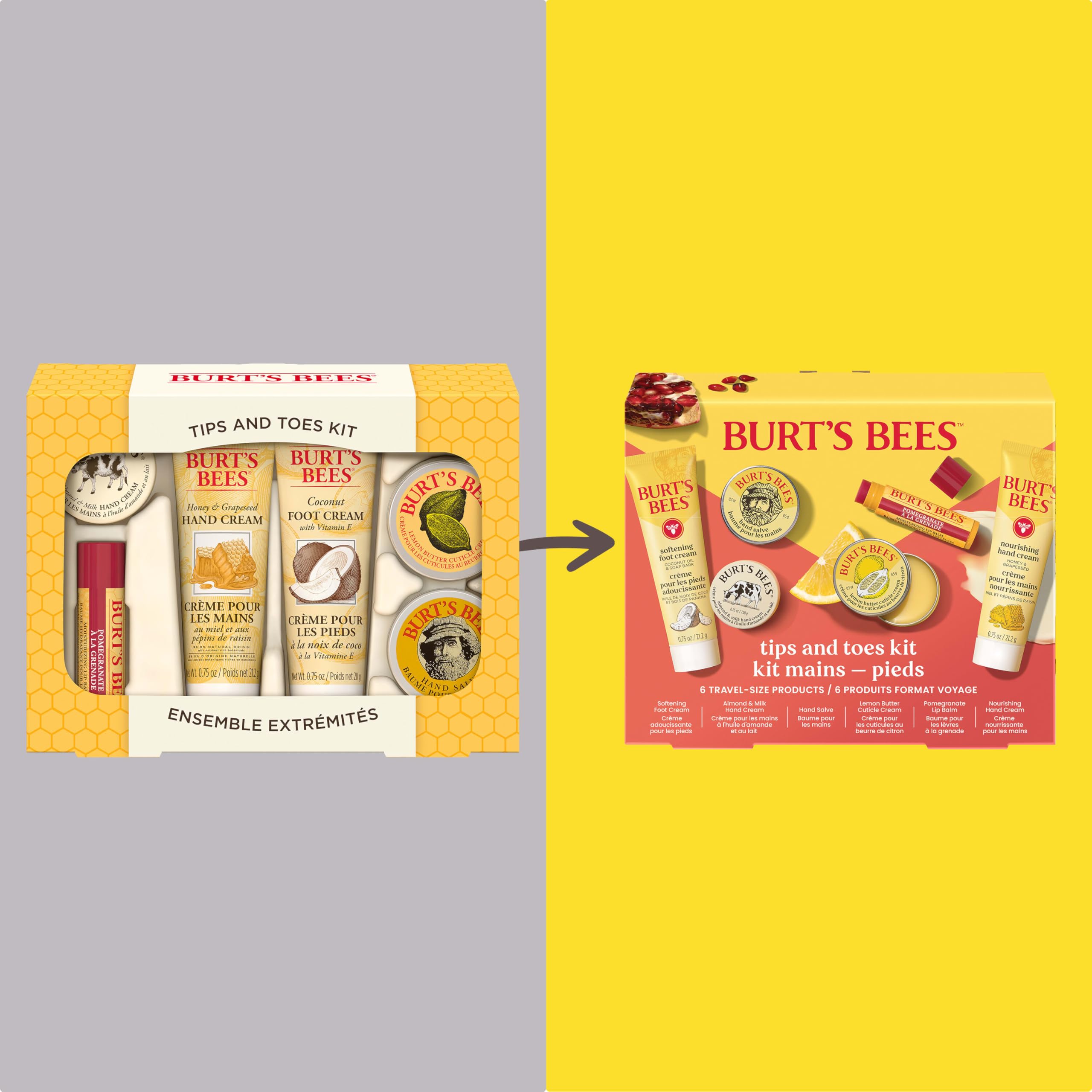 Burt's Bees Mothers Day Gifts Ideas - Classics Set, 6 Products in Giftable Tin – Cuticle Cream, Hand Salve, Lip Balm, Res-Q Ointment, Hand Repair and Foot Cream
