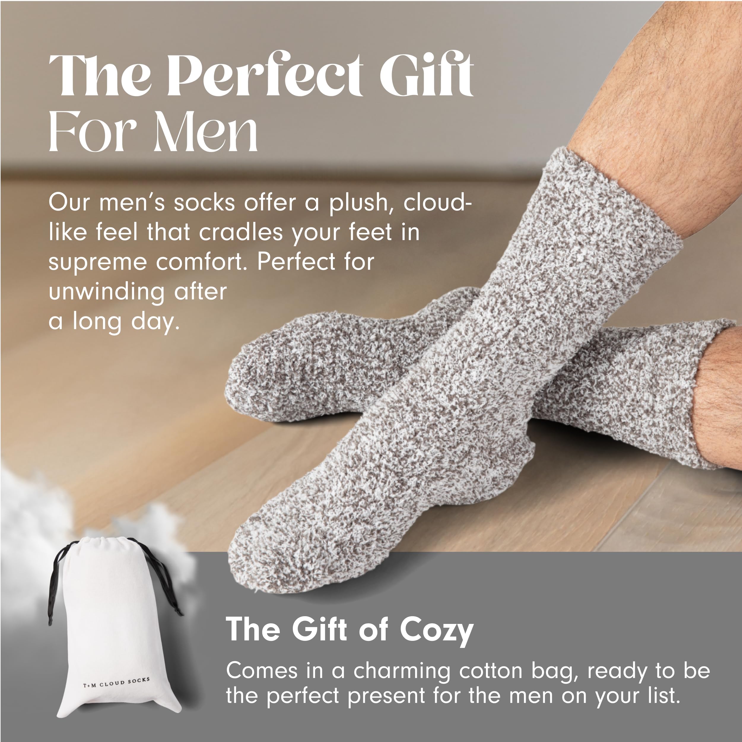 Unboxme Gifts Warm & Cozy Ultra-Luxe Cloud Sock, Gift for Women & Men - Super Soft Luxurious Fabric Sleep Socks