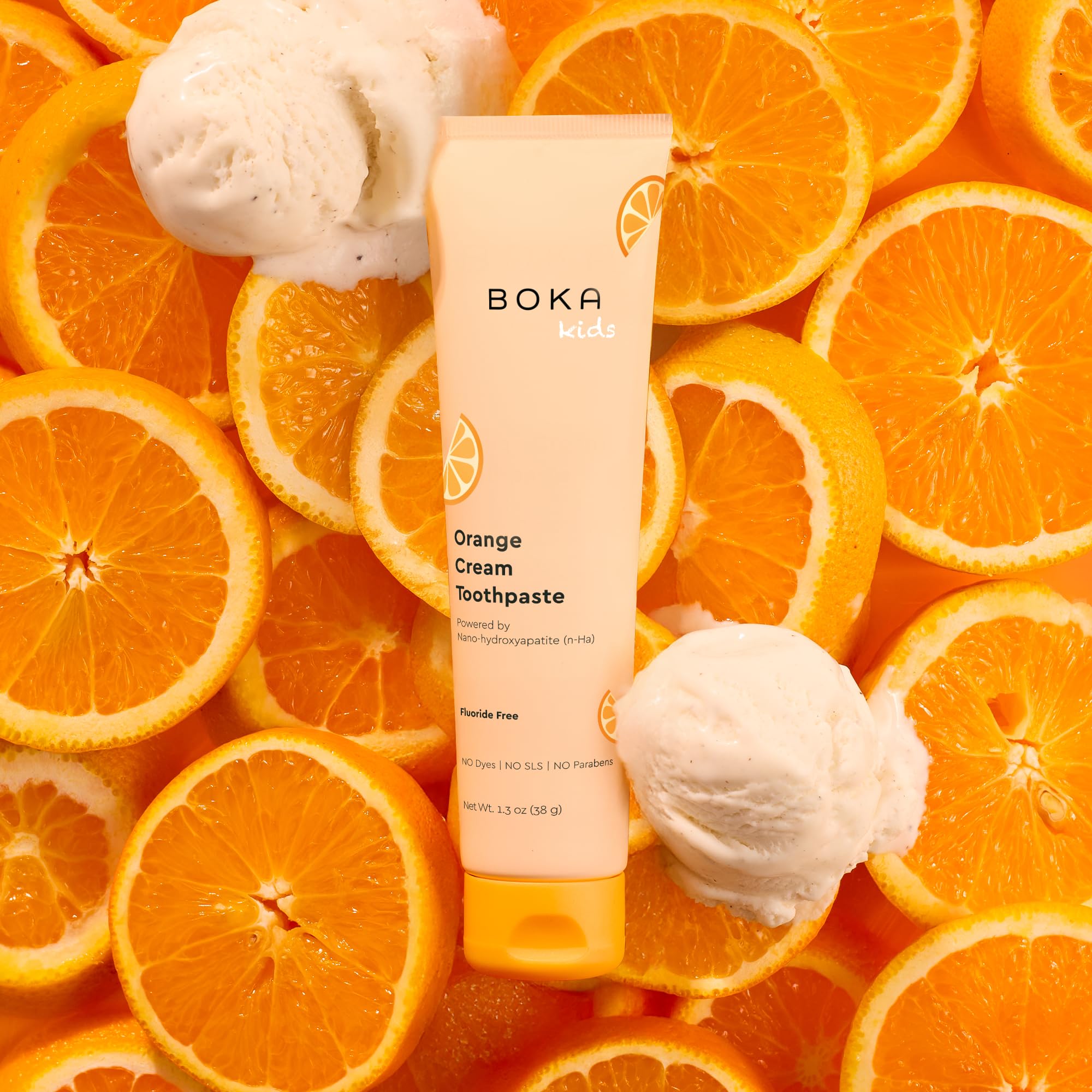 Boka Fluoride Free Toothpaste Nano Hydroxyapatite Toothpaste - Strawberry Mango Flavor, 1.3 oz 2pk US Manufactured