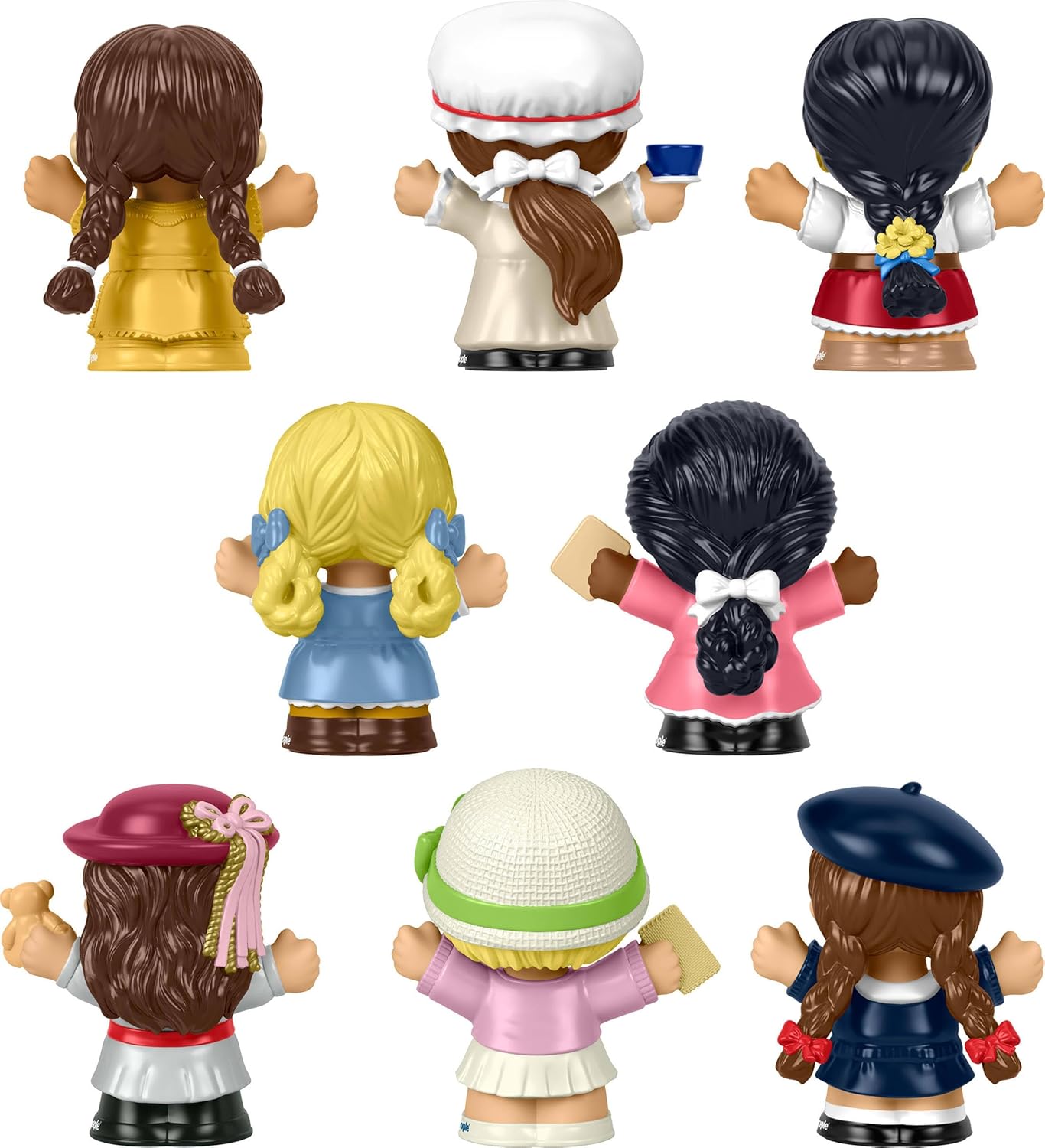 Little People Collector American Girl 40th Anniversary Special Edition Figure Set for Fans, 8 Characters in a Display Package