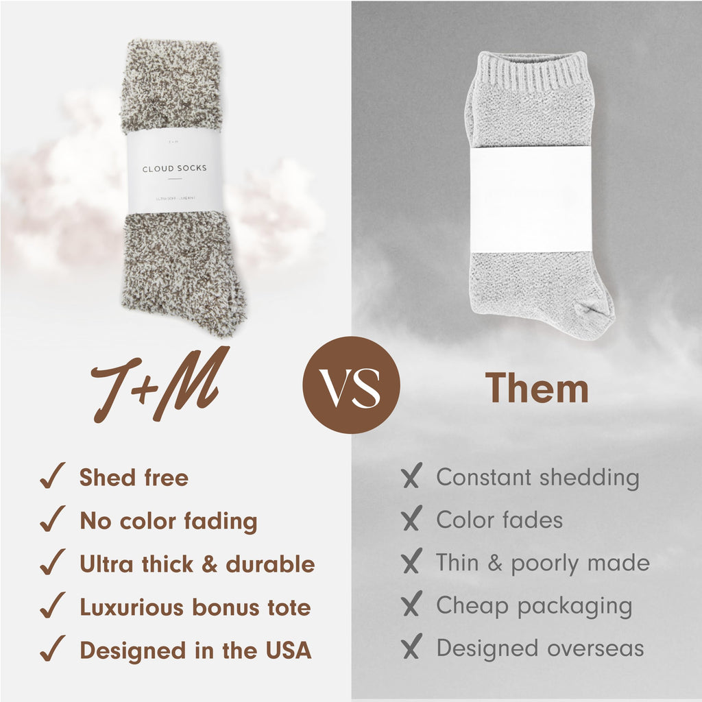Unboxme Gifts Warm & Cozy Ultra-Luxe Cloud Sock, Gift for Women & Men - Super Soft Luxurious Fabric Sleep Socks