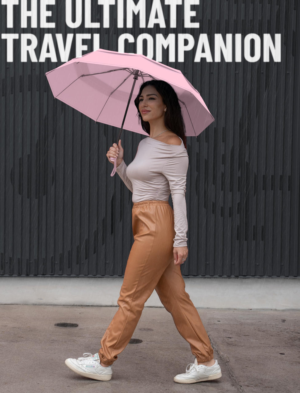 REPEL Windproof Travel Umbrella - Compact & Withstands Winds up to 85MPH , Strongest Premium Auto Folding Umbrella for Rain and Sun - Durable, Light & Portable for Women & Men , Fits Backpack & Cars