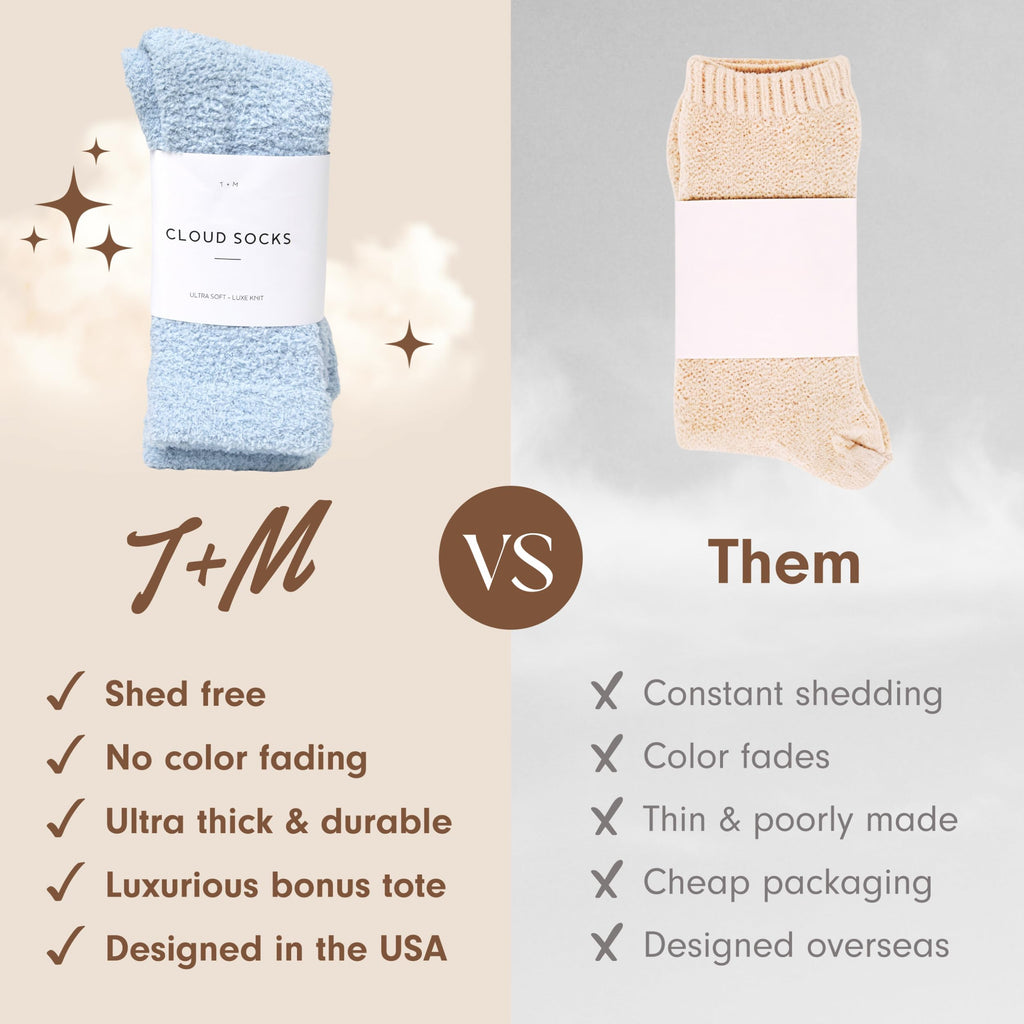 Unboxme Gifts Warm & Cozy Ultra-Luxe Cloud Sock, Gift for Women & Men - Super Soft Luxurious Fabric Sleep Socks