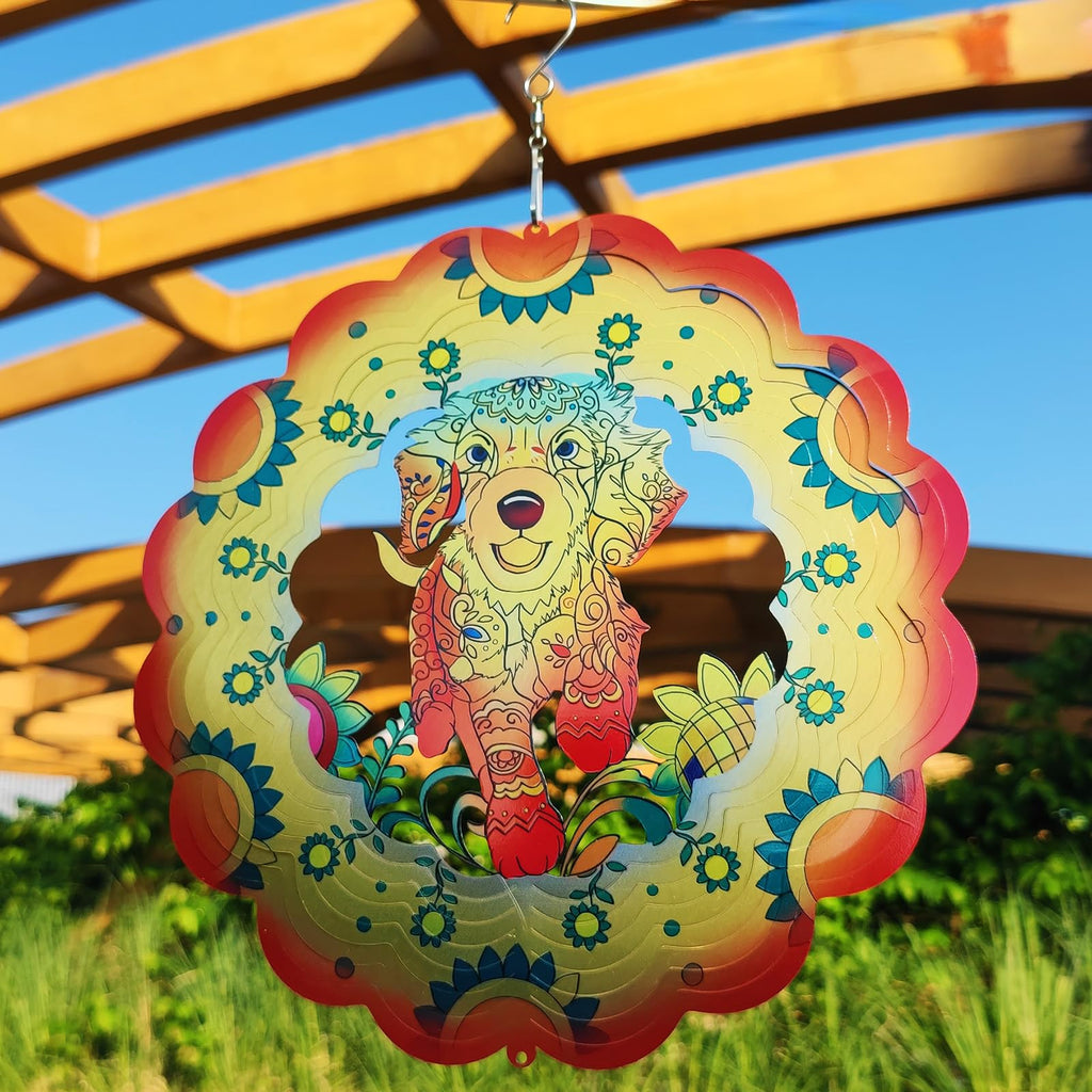 DJUAN 4th of July Decorations,12in American Flag Patriotic Wind Spinner Fourth of July Decor Outdoor,Garden Wind Spinners Patriotic Decor Independence Day Decorations for Yard,Garden,Patio