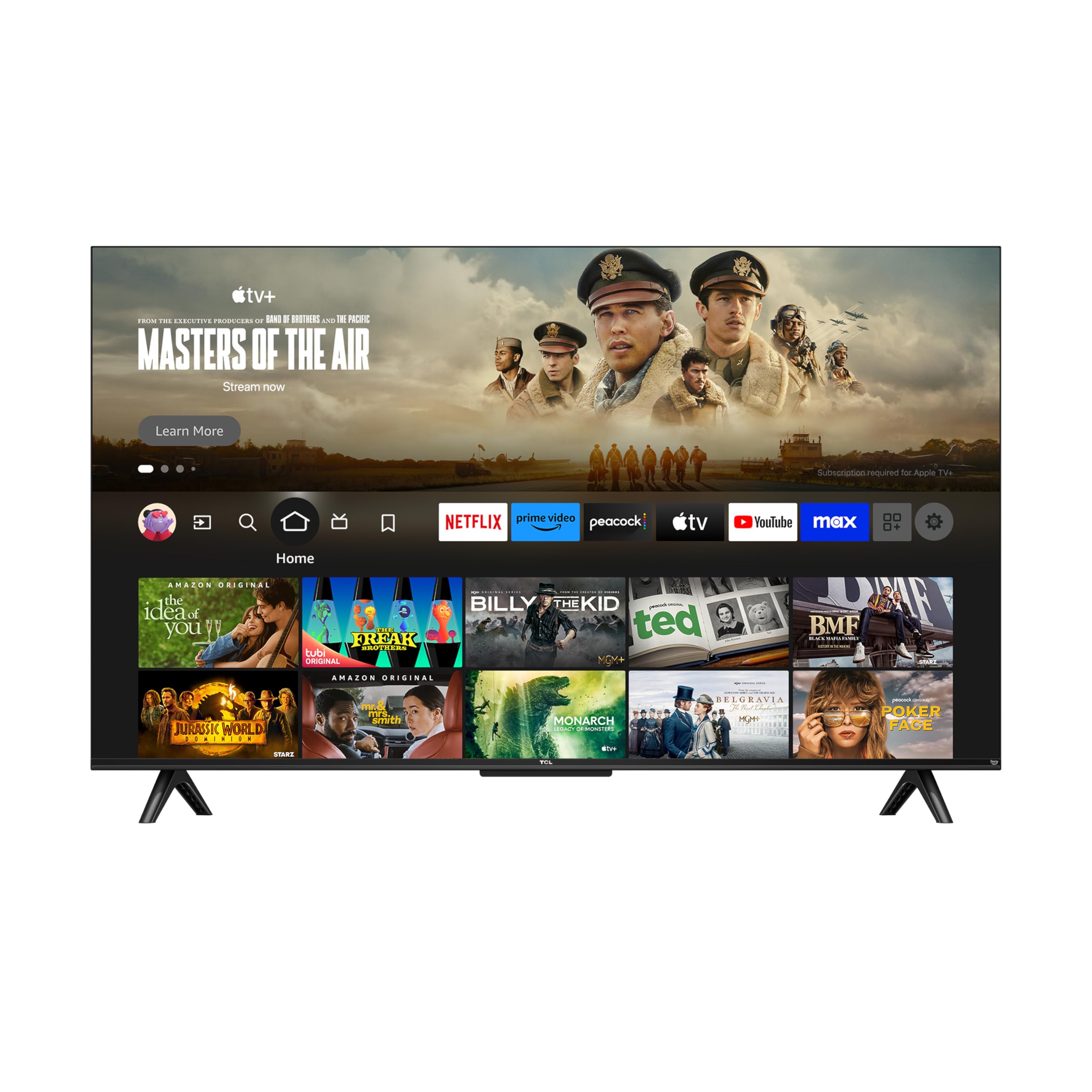 TCL 65-Inch Class S5 UHD 4K LED Smart TV with Fire TV (65S551F, 2024), Dolby Vision, HDR PRO+, Atmos, Alexa Built-in, Apple AirPlay 2, Streaming Television