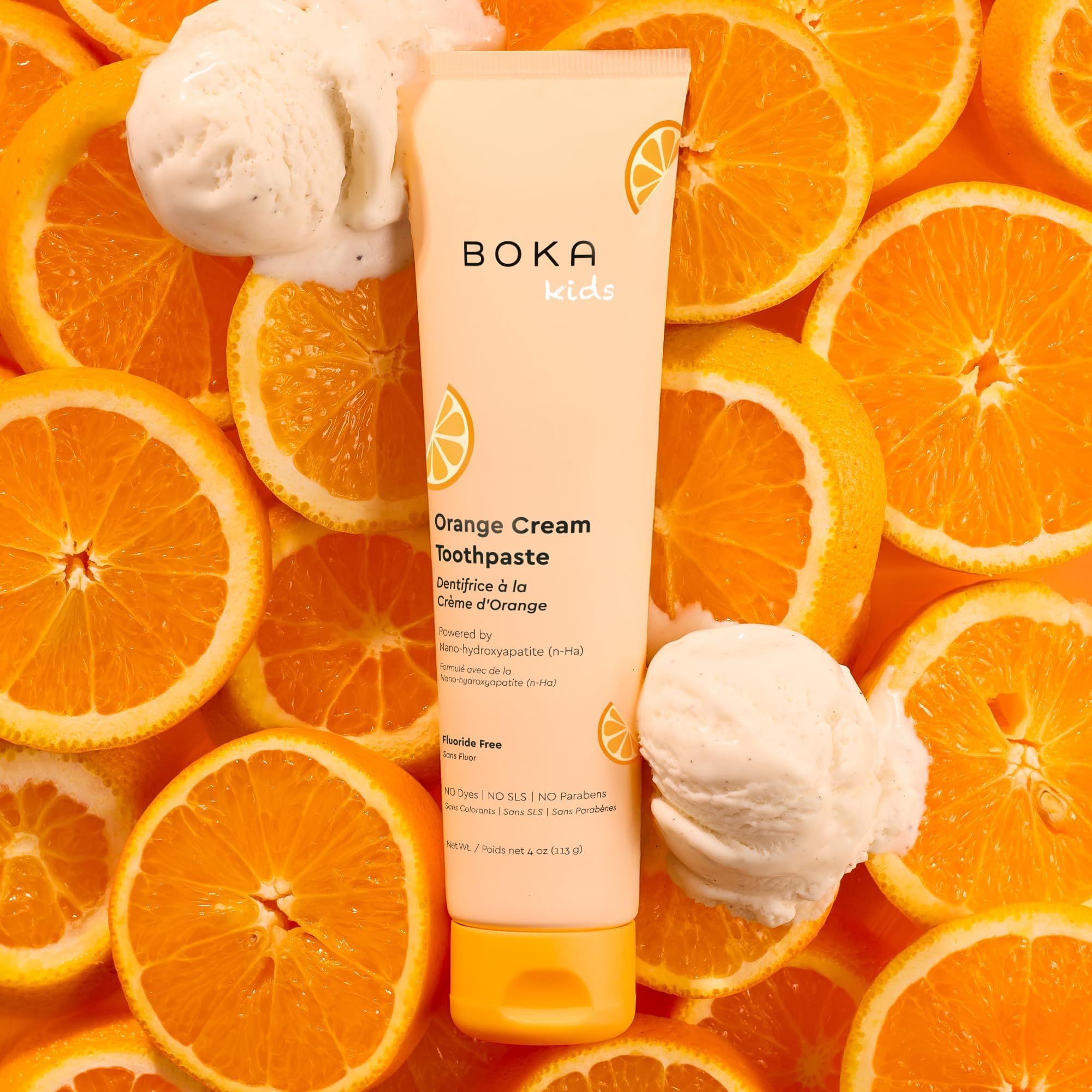 Boka Fluoride Free Toothpaste Nano Hydroxyapatite Toothpaste - Strawberry Mango Flavor, 1.3 oz 2pk US Manufactured