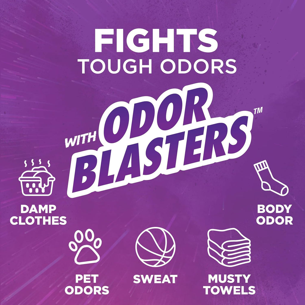 ARM & HAMMER Plus OxiClean with Odor Blasters Liquid Laundry Detergent, Laundry Odor Remover, Attacks Stains, Fresh Botanical Scent, 74 Loads, 96.2 Fl Oz