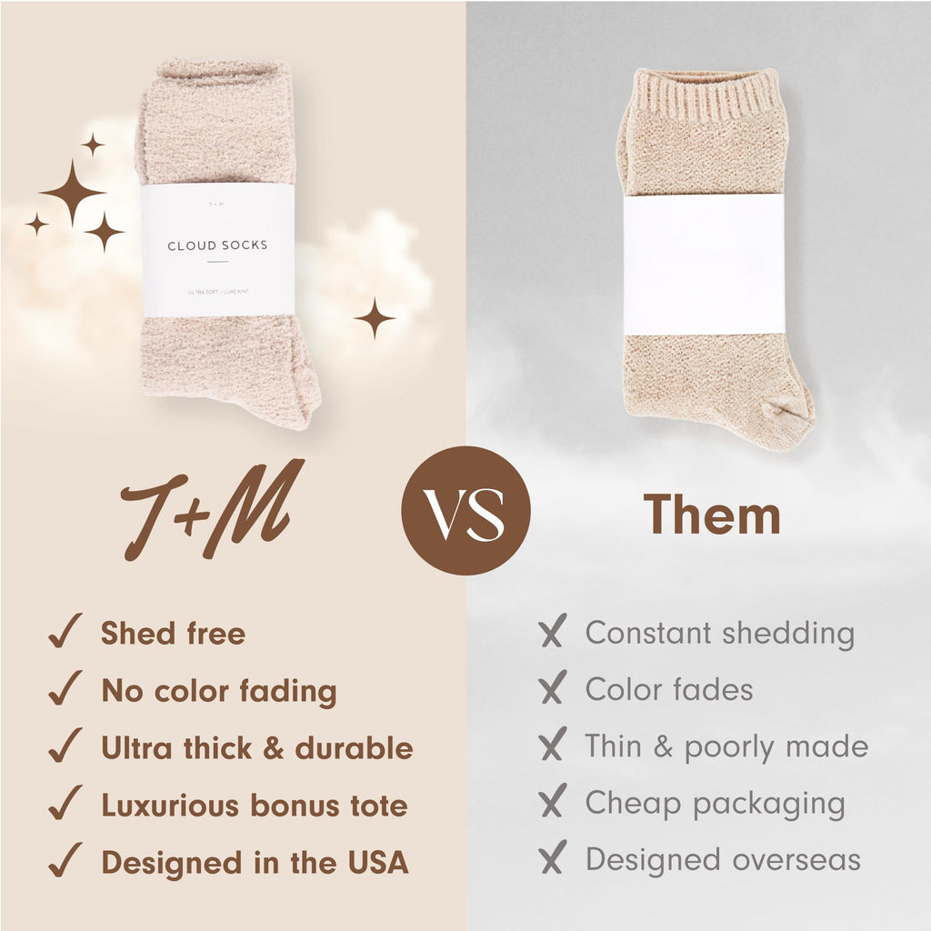 Unboxme Gifts Warm & Cozy Ultra-Luxe Cloud Sock, Gift for Women & Men - Super Soft Luxurious Fabric Sleep Socks