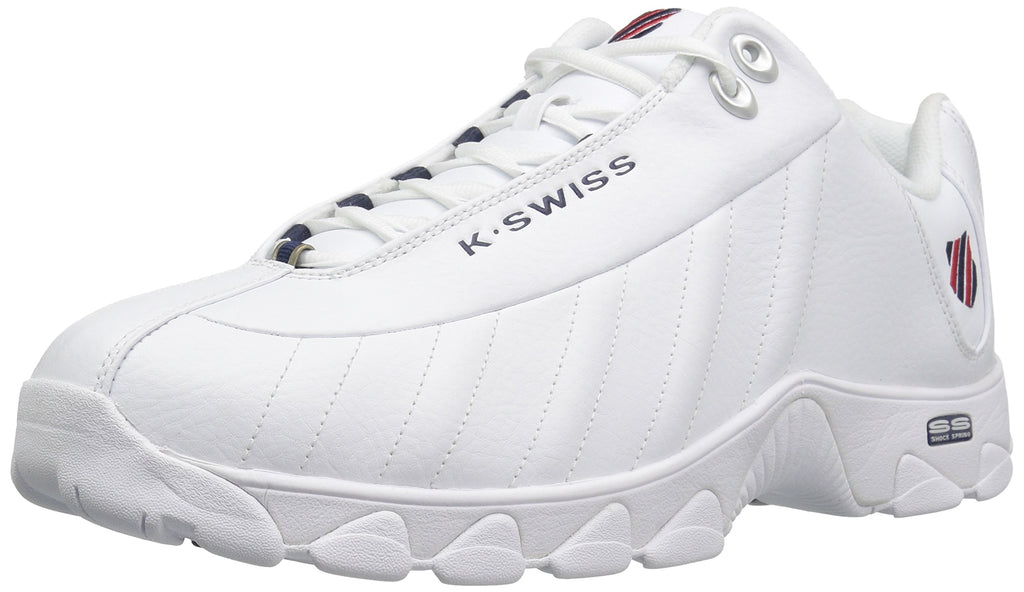 K-Swiss Men's ST329 CMF Sneaker, Wide Tennis Walking Shoes Leather Upper