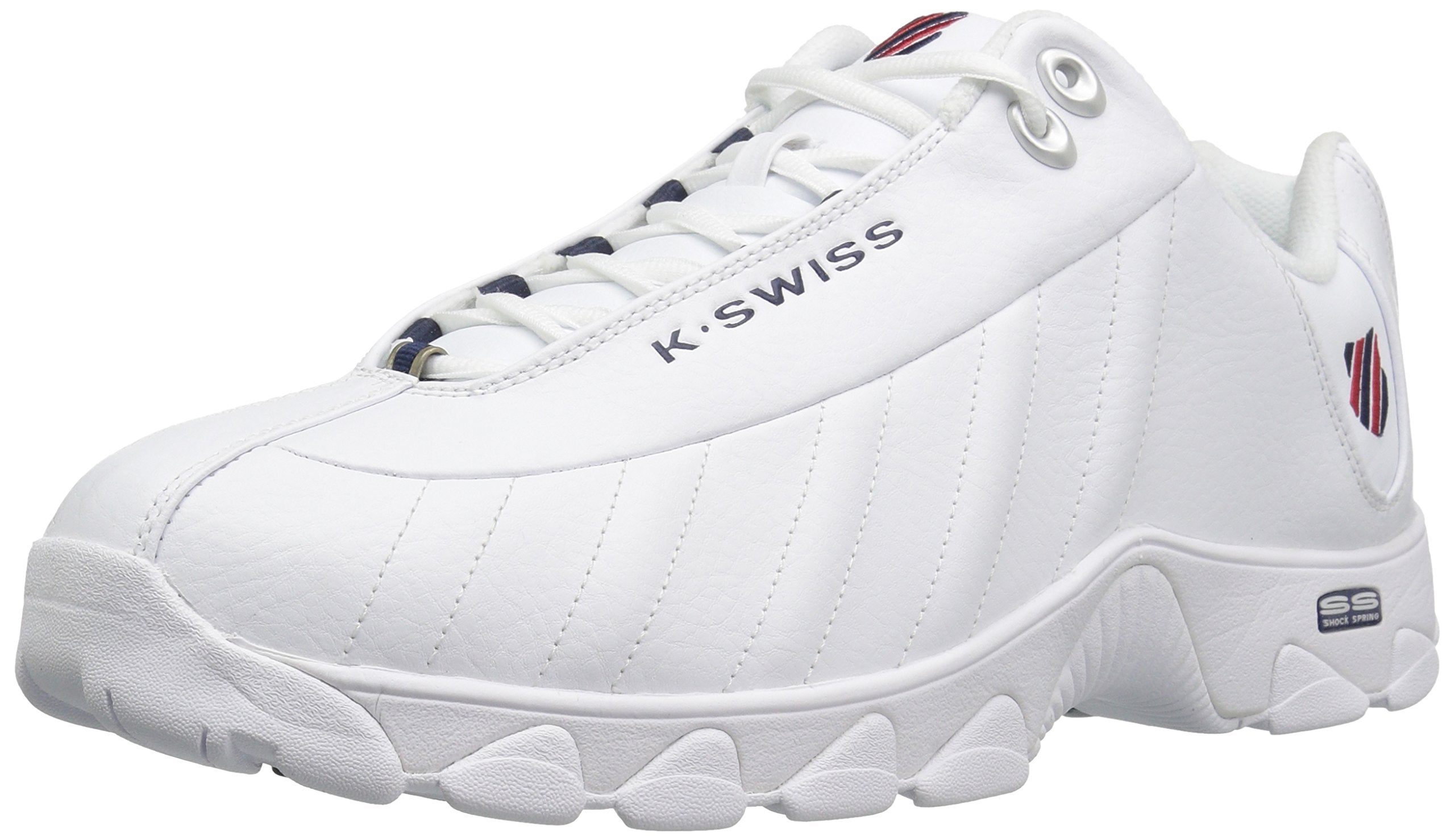 K-Swiss Men's ST329 CMF Sneaker, Wide Tennis Walking Shoes Leather Upper