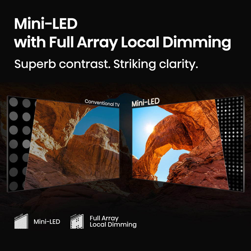 Hisense 85" Class QD7 Series Mini-LED 4K UHD Smart Fire TV (85QD7QF, 2025 Model) - QLED, Native 144hz, HDR10+, Dolby Vision, Dolby Atmos, Game Mode Pro, ALLM, Alexa Built in with Voice Remote, MEMC