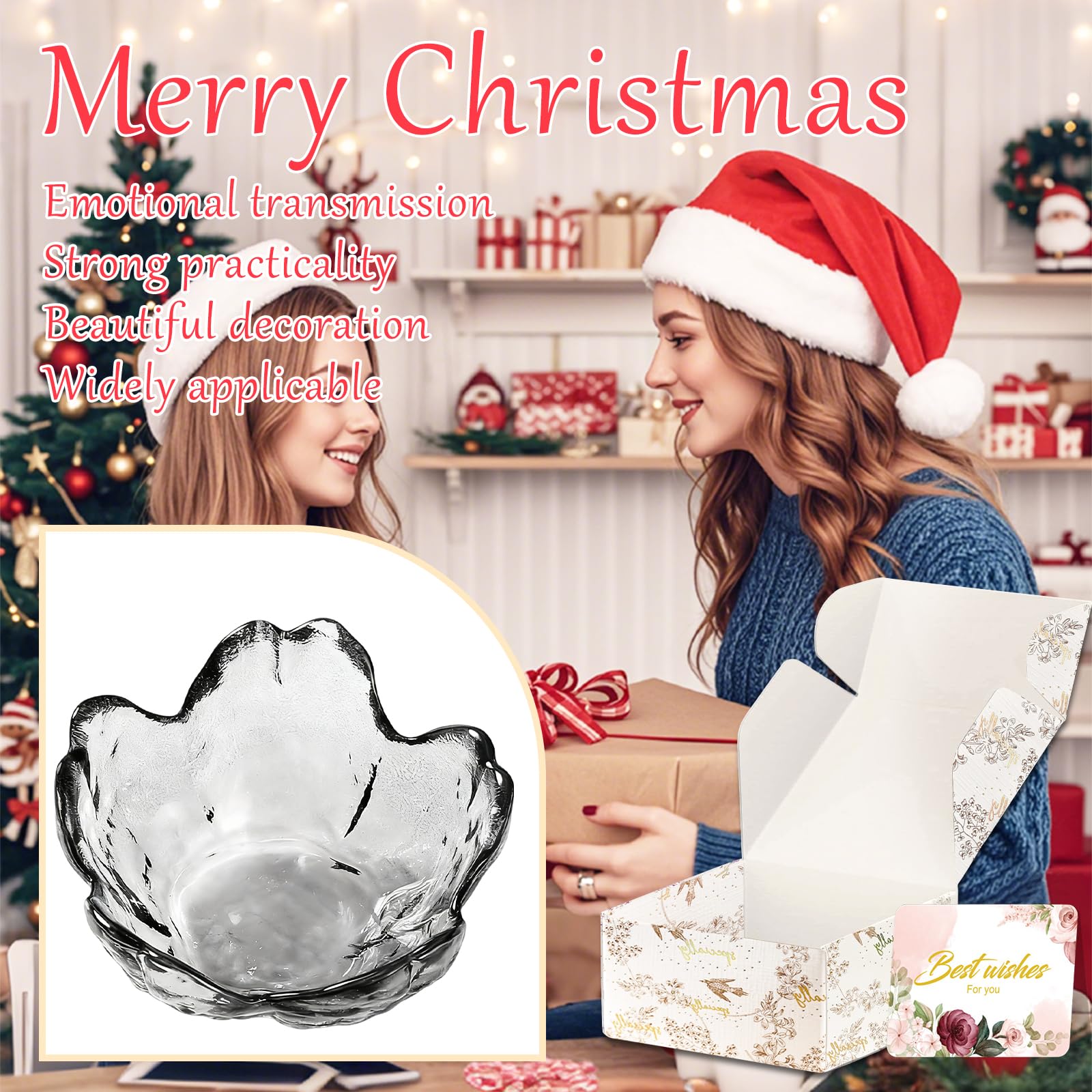 Gifts for Women Trinket Dish Flower Jewelry Dish Pink Glass Ring Holder Jewellery Tray Cute Room Decor Aesthetic Bedroom Accessories Unique Birthday New Home Mothers Day Gifts for Women Friends(2 pcs)