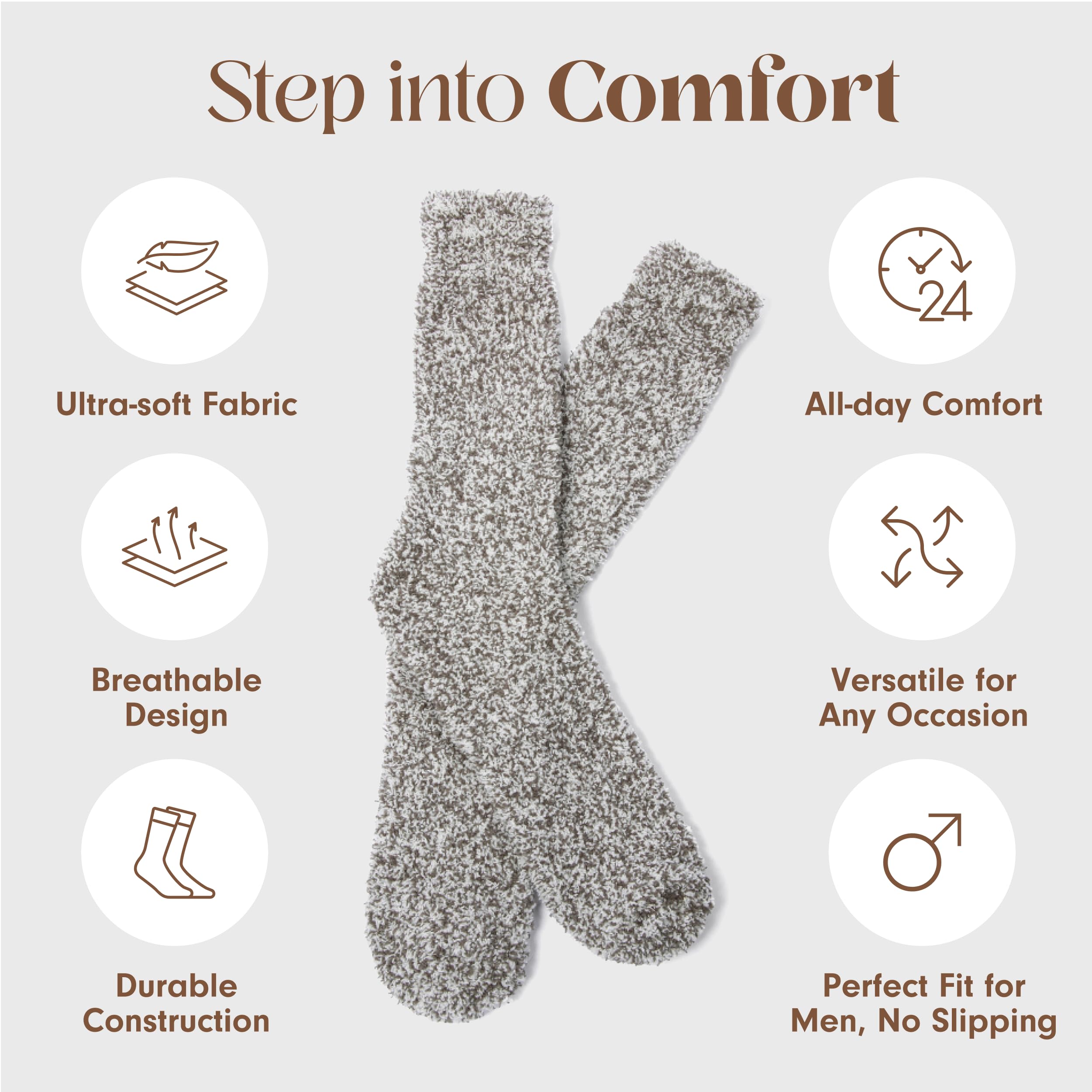 Unboxme Gifts Warm & Cozy Ultra-Luxe Cloud Sock, Gift for Women & Men - Super Soft Luxurious Fabric Sleep Socks