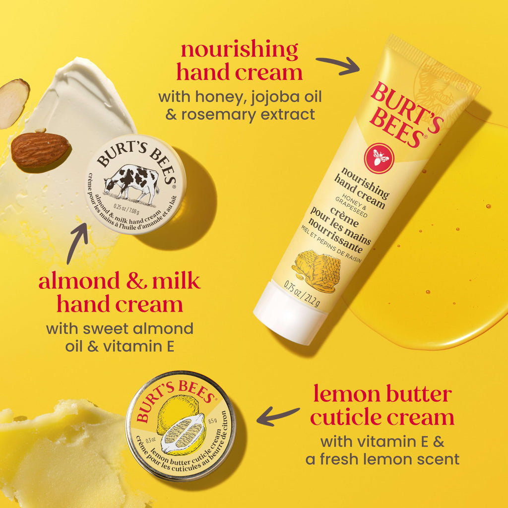 Burt's Bees Mothers Day Gifts Ideas - Classics Set, 6 Products in Giftable Tin – Cuticle Cream, Hand Salve, Lip Balm, Res-Q Ointment, Hand Repair and Foot Cream