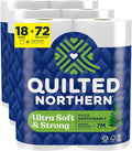 Quilted Northern Ultra Soft & Strong Toilet Paper, 48 Double Rolls, 48 = 96 Regular Rolls,12 Count (Pack of 4)