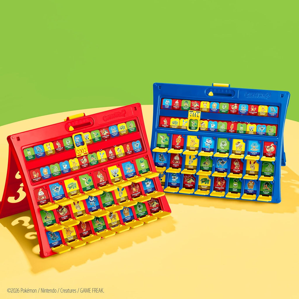 Guess Who? Pokémon Edition Game | 48 Pokémon | Fun Kids Board Games for Families | 2 Players | 15 Mins. | Travel Friendly | Ages 6+