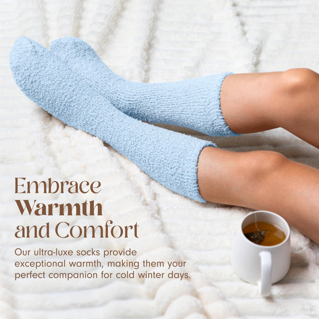 Unboxme Gifts Warm & Cozy Ultra-Luxe Cloud Sock, Gift for Women & Men - Super Soft Luxurious Fabric Sleep Socks