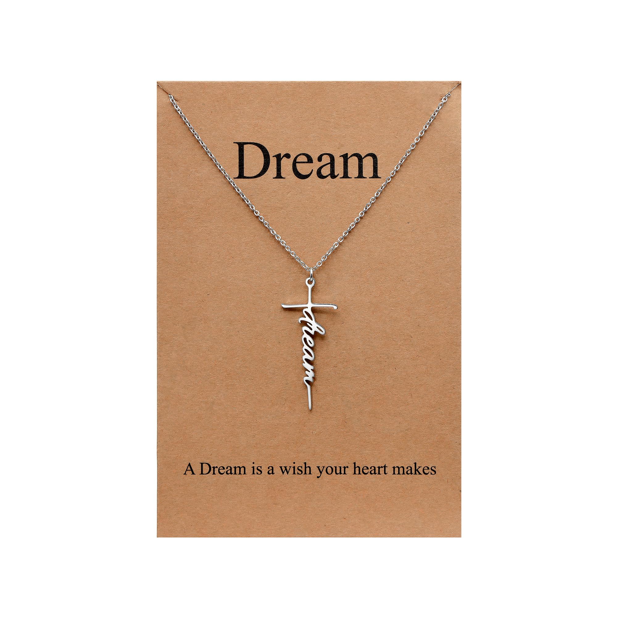 Lcherry Faith Cross Pendant Necklace for Women Religious Christian Jewelry Mother's Day Gifts for Women