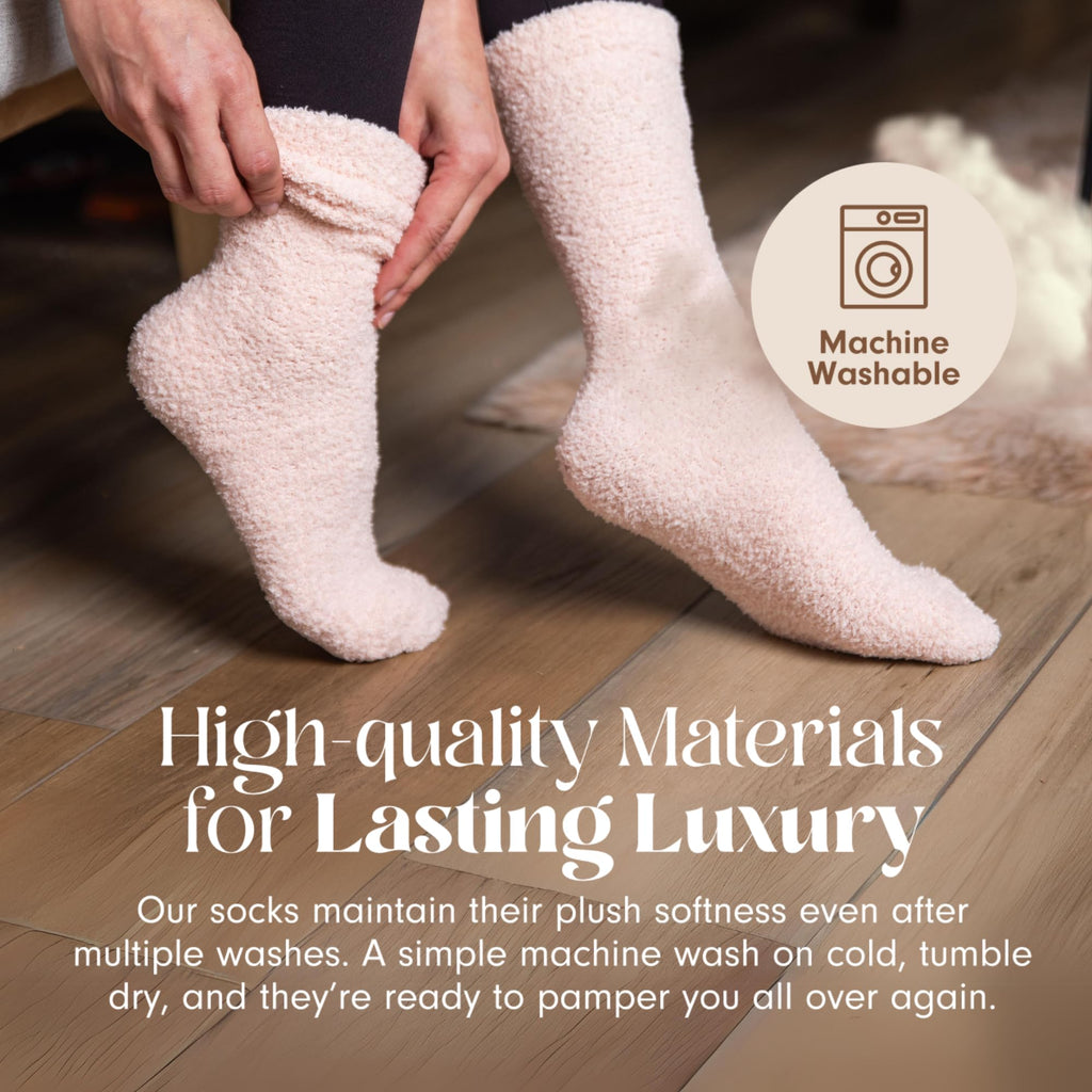 Unboxme Gifts Warm & Cozy Ultra-Luxe Cloud Sock, Gift for Women & Men - Super Soft Luxurious Fabric Sleep Socks