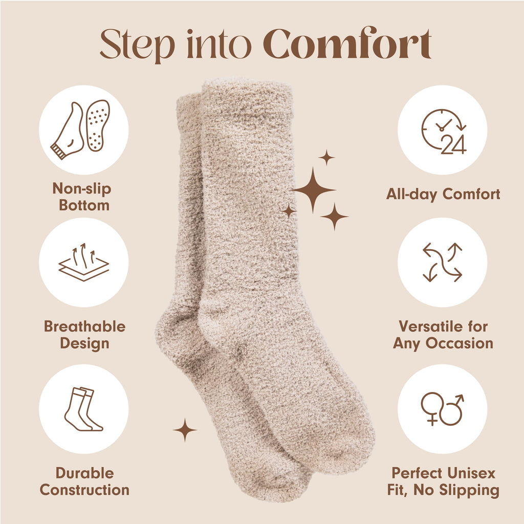Unboxme Gifts Warm & Cozy Ultra-Luxe Cloud Sock, Gift for Women & Men - Super Soft Luxurious Fabric Sleep Socks