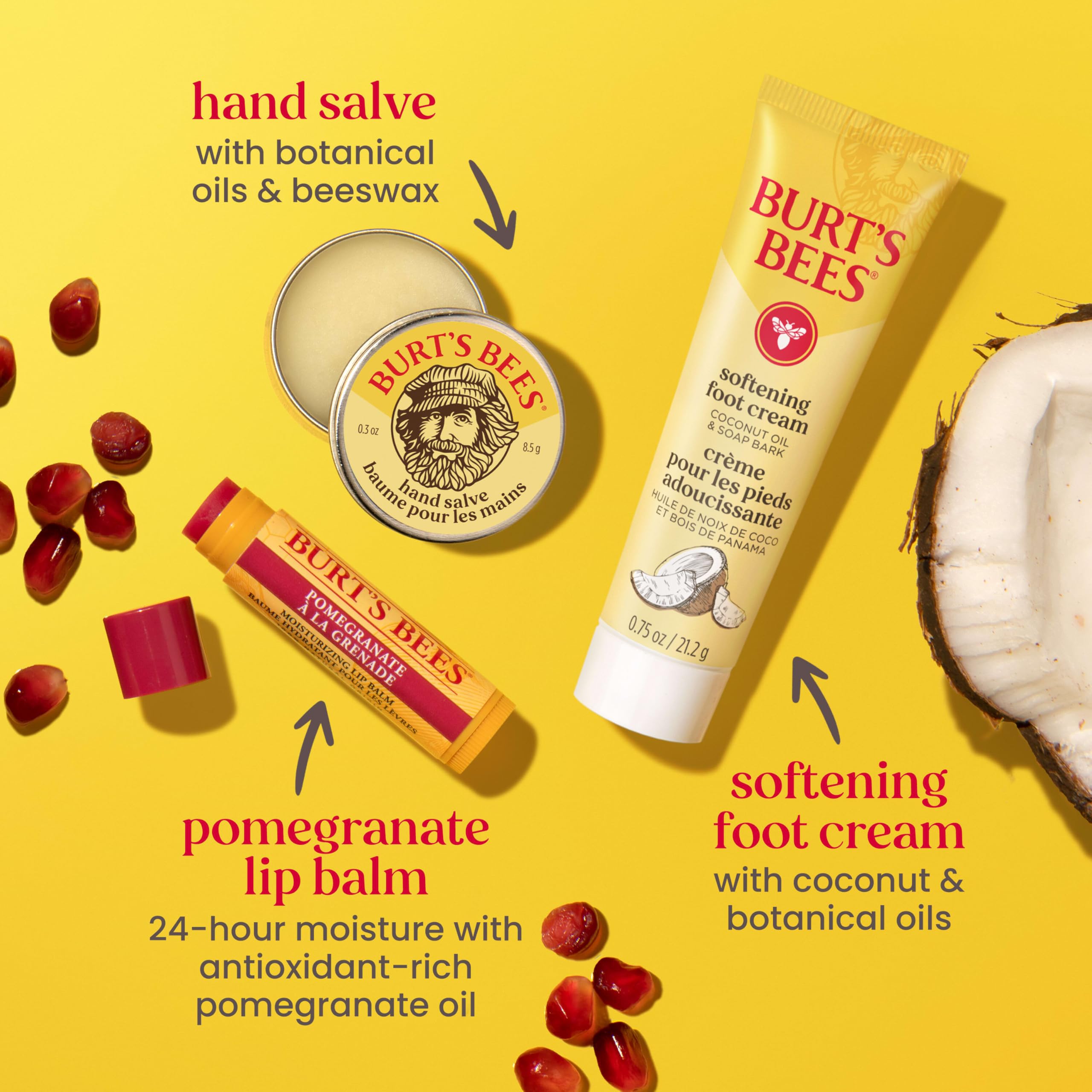 Burt's Bees Mothers Day Gifts Ideas - Classics Set, 6 Products in Giftable Tin – Cuticle Cream, Hand Salve, Lip Balm, Res-Q Ointment, Hand Repair and Foot Cream