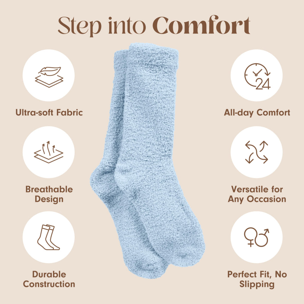 Unboxme Gifts Warm & Cozy Ultra-Luxe Cloud Sock, Gift for Women & Men - Super Soft Luxurious Fabric Sleep Socks