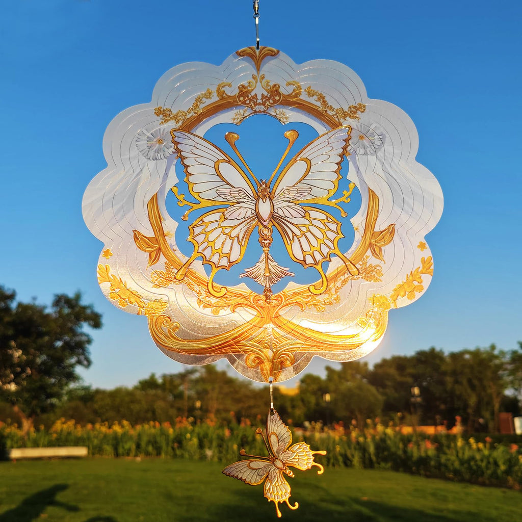 DJUAN 4th of July Decorations,12in American Flag Patriotic Wind Spinner Fourth of July Decor Outdoor,Garden Wind Spinners Patriotic Decor Independence Day Decorations for Yard,Garden,Patio