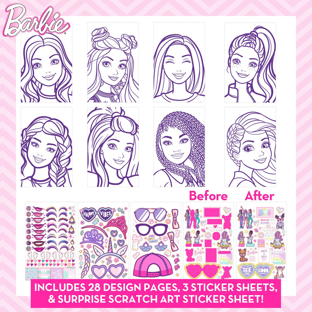 Horizon Group USA LOL OMG Make-Up Artist Magazine DIY Craft Kit, Design with Crayons, Stickers & More.Create Fashionable Looks Using Over 130 Stencil Designs & 200 Stickers
