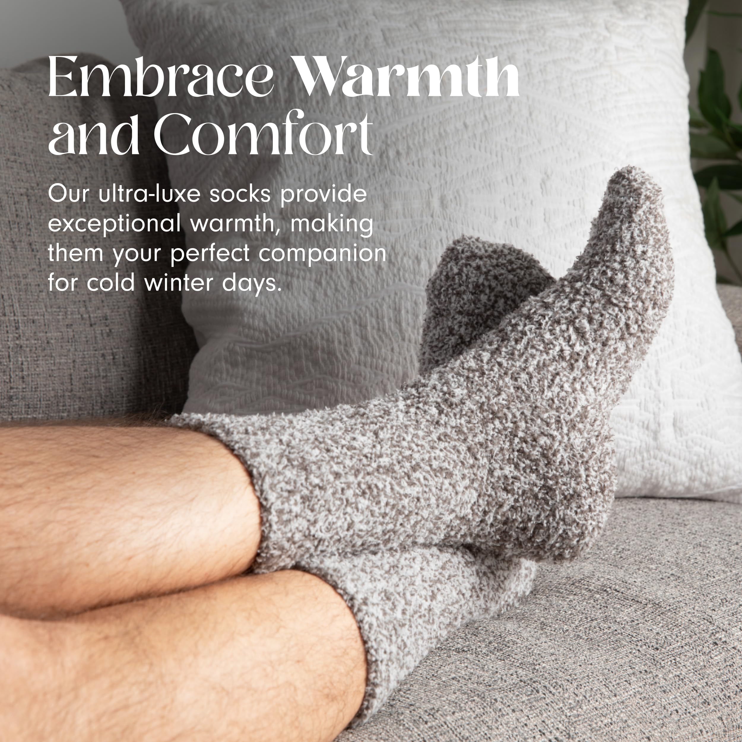 Unboxme Gifts Warm & Cozy Ultra-Luxe Cloud Sock, Gift for Women & Men - Super Soft Luxurious Fabric Sleep Socks