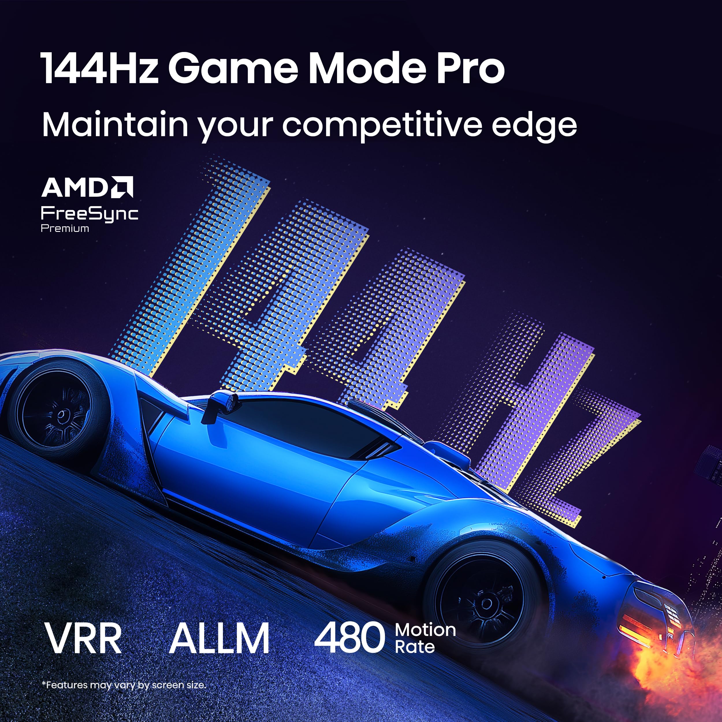 Hisense 85" Class QD7 Series Mini-LED 4K UHD Smart Fire TV (85QD7QF, 2025 Model) - QLED, Native 144hz, HDR10+, Dolby Vision, Dolby Atmos, Game Mode Pro, ALLM, Alexa Built in with Voice Remote, MEMC