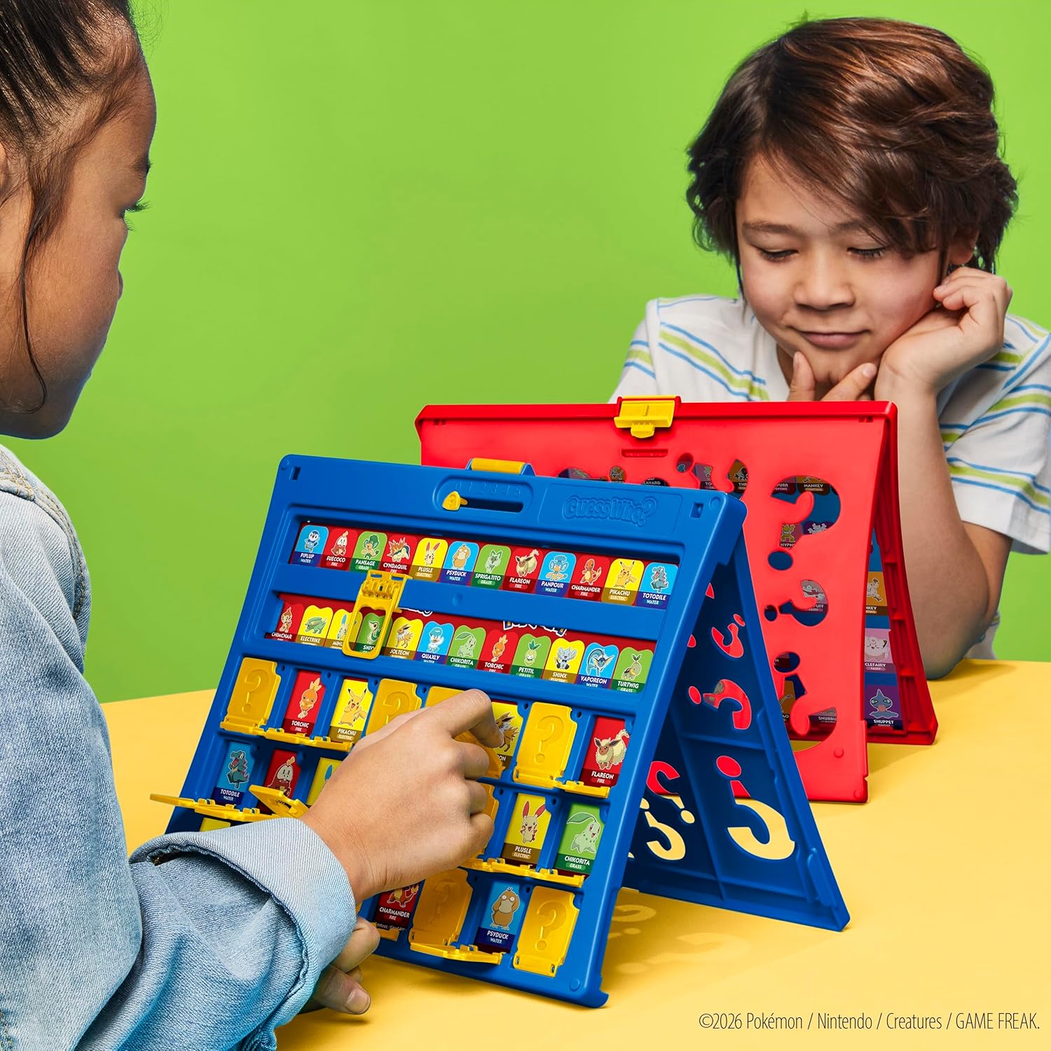 Guess Who? Pokémon Edition Game | 48 Pokémon | Fun Kids Board Games for Families | 2 Players | 15 Mins. | Travel Friendly | Ages 6+